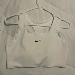 Nike Womens sports bra, size large, color white.